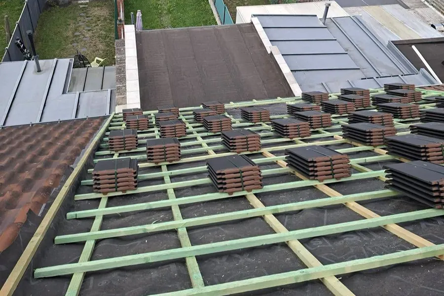 Renovation totale toiture a Boussu