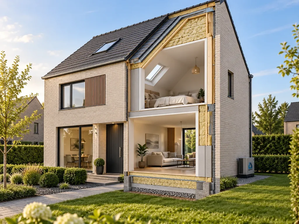 Verminder warmteverlies en uw energiefactuur met isolatie van zolder, muren en vloeren.